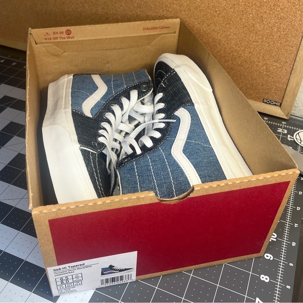 - Vans Sk8-high tapered
‘Threaded denim
brand new
🔥 - Picture 4 of 11